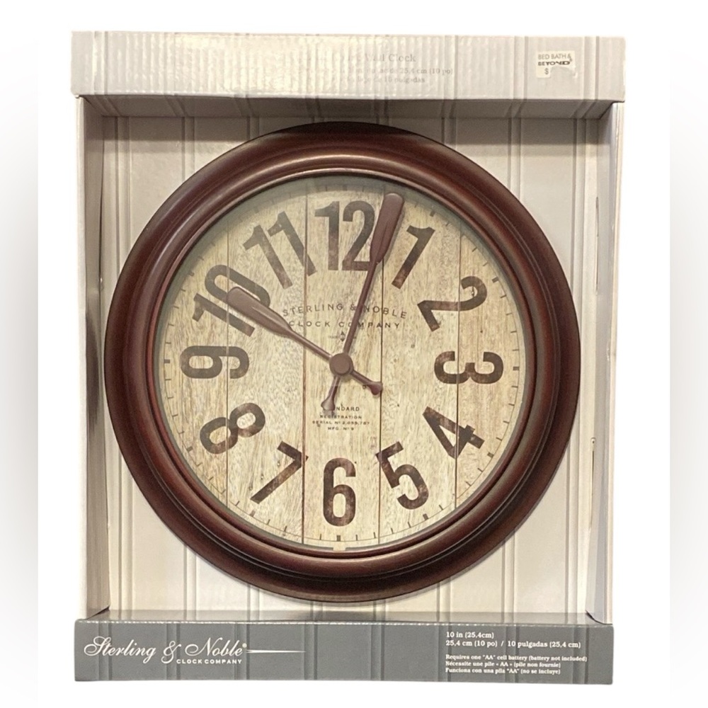 Lake House/Oars Wall Clock